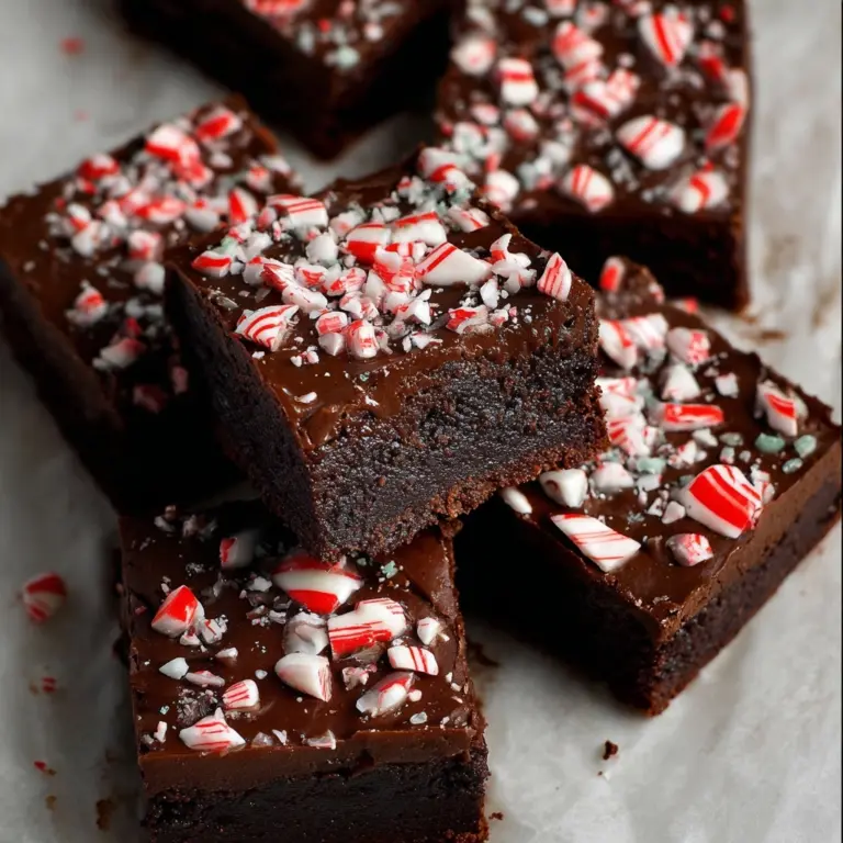 One Bowl Peppermint Brownies Recipe