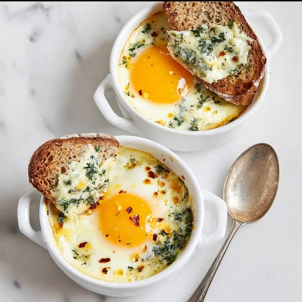 Baked Egg Ricotta Thyme Cups Recipe - Recipe Image