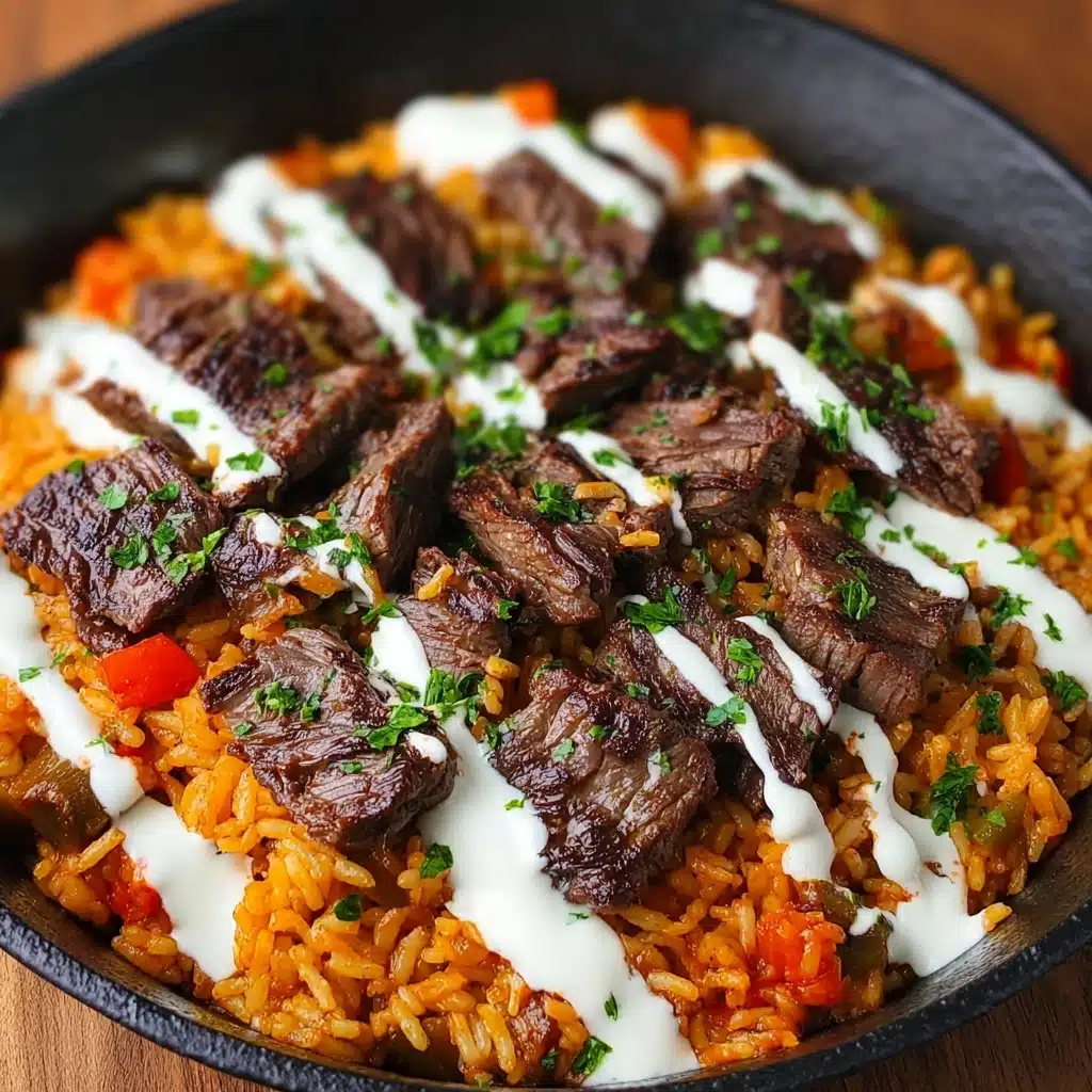 Steak Queso Rice : A Flavorful Recipe - Recipe Image