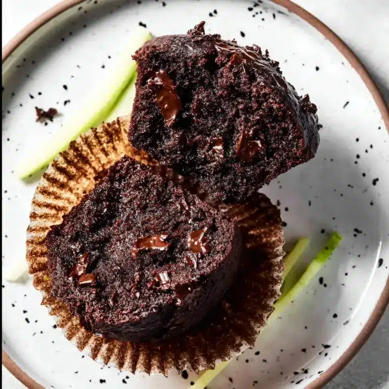 Chocolate Zucchini Muffins - Gluten Free Recipe