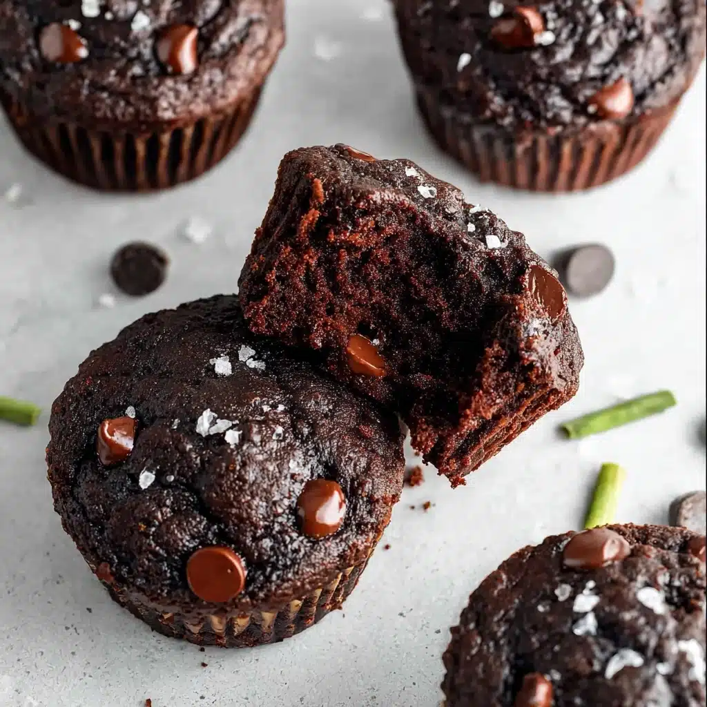 Chocolate Zucchini Muffins - Gluten Free Recipe - Recipe Image