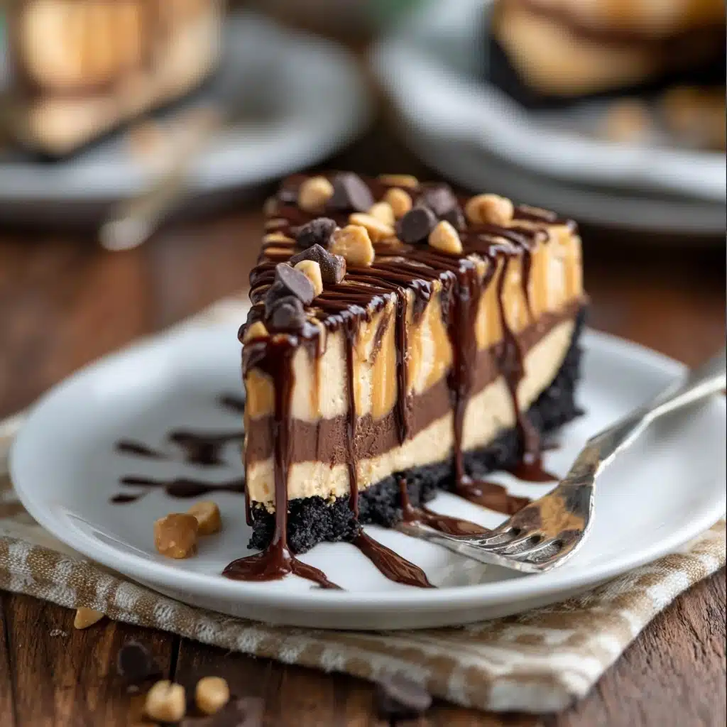 Decadent Chocolate Peanut Butter Swirl Pie Recipe - Recipe Image
