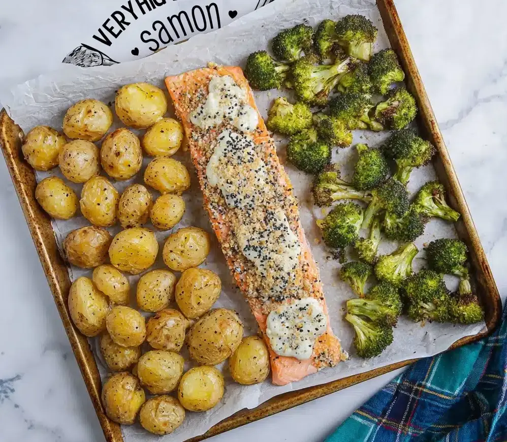 Everything Bagel Sheet Pan Salmon Recipe