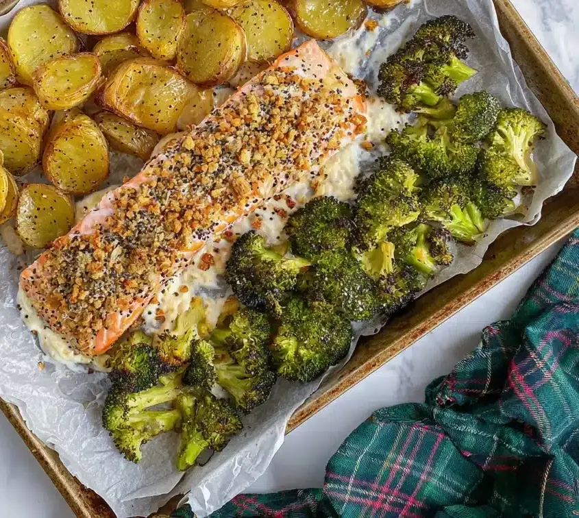 Everything Bagel Sheet Pan Salmon Recipe