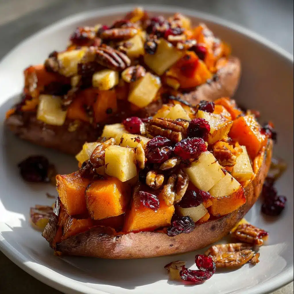 Cranberry Apple Twice-Baked Sweet Potatoes Recipe - Recipe Image