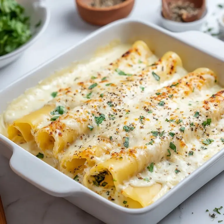 Chicken Manicotti Alfredo Recipe