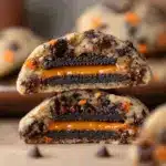 Halloween Oreo stuffed chocolate chip cookies Recipe