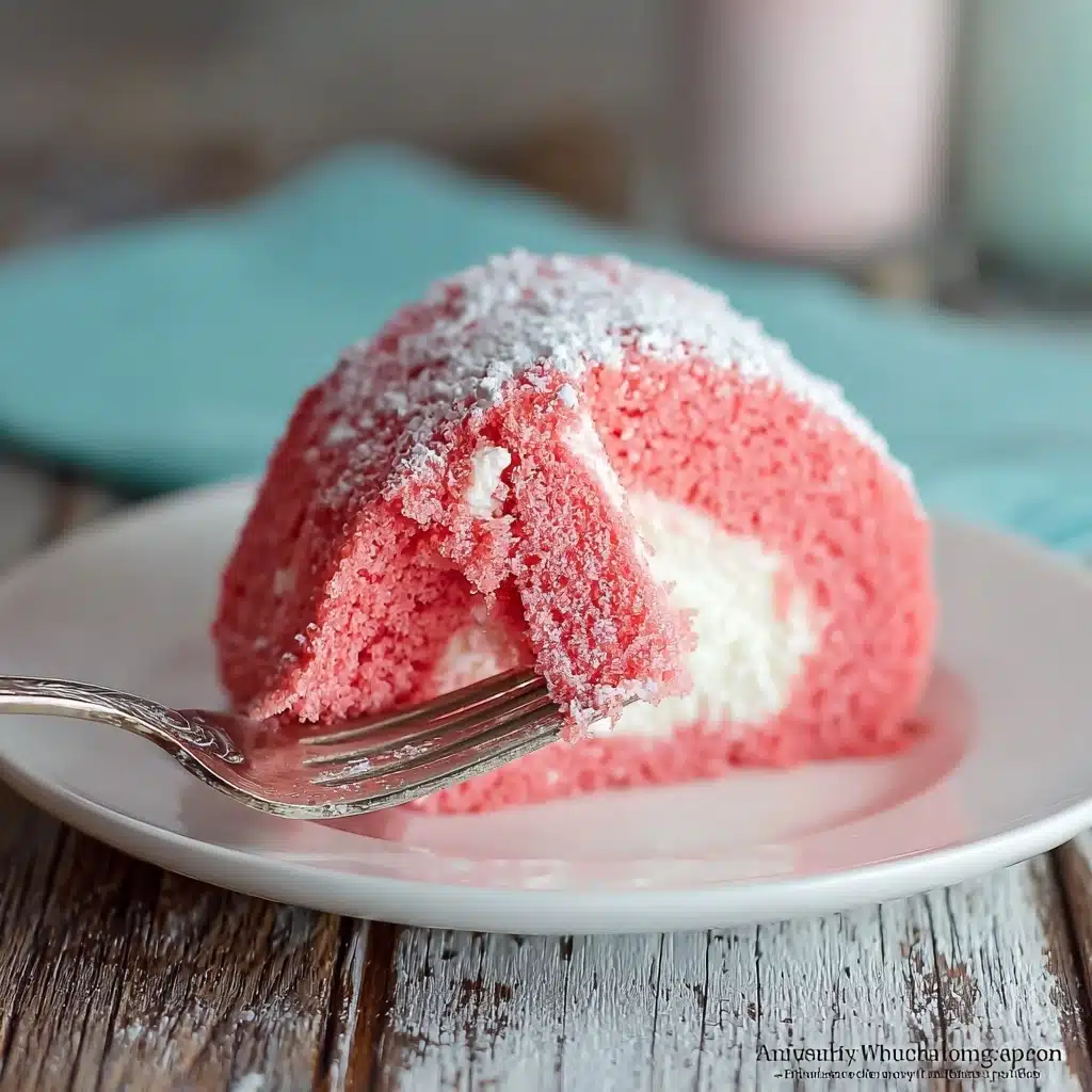 Strawberry Bundt Cake with Marshmallow Cream Filling Recipe - Recipe Image