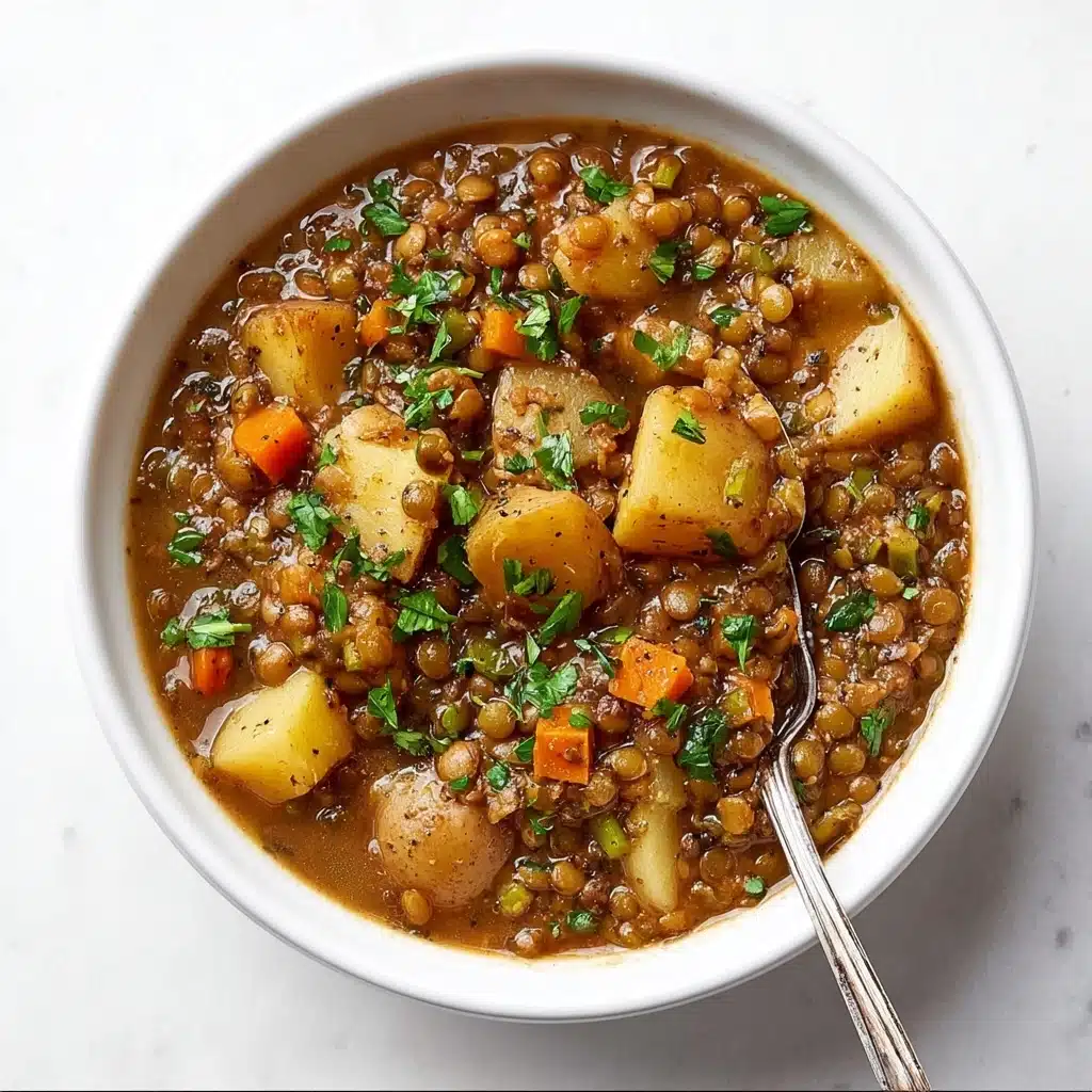Easy Lentil Potato Soup Recipe - Recipe Image