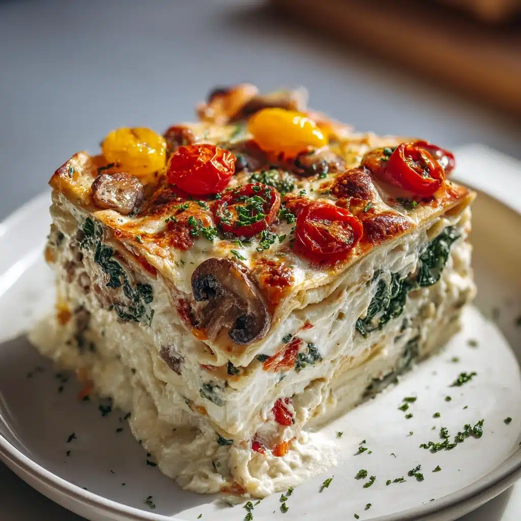 Loaded Veggie White Lasagna Recipe - Recipe Image