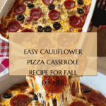 Cauliflower Pizza Casserole Recipe