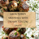 Greek Turkey Meatballs with Tzatziki Recipe
