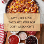 Crock Pot Taco Rice Soup Recipe