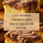 Pumpkin Snickerdoodle Snack Cake Recipe