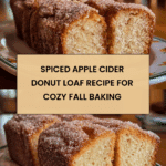 Spiced Apple Cider Donut Loaf Recipe