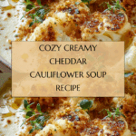 Creamy Cheddar Cauliflower Soup Recipe
