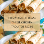 Baked Cream Cheese Chicken Taquitos Recipe