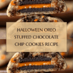 Halloween Oreo stuffed chocolate chip cookies Recipe