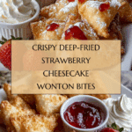Deep-Fried Strawberry Cheesecake Stuffed Wonton Bites Recipe