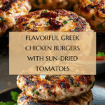 Greek Chicken Burgers Recipe