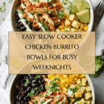 Slow Cooker Chicken Burrito Bowl Recipe