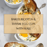Baked Egg Ricotta Thyme Cups Recipe