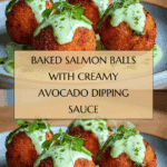 Salmon Balls with Creamy Avocado Sauce Recipe