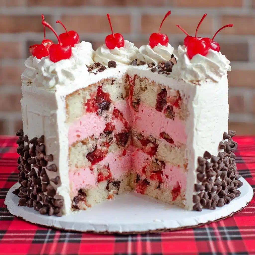 Cherry Garcia Chocolate Cherry Cake Recipe - Recipe Image