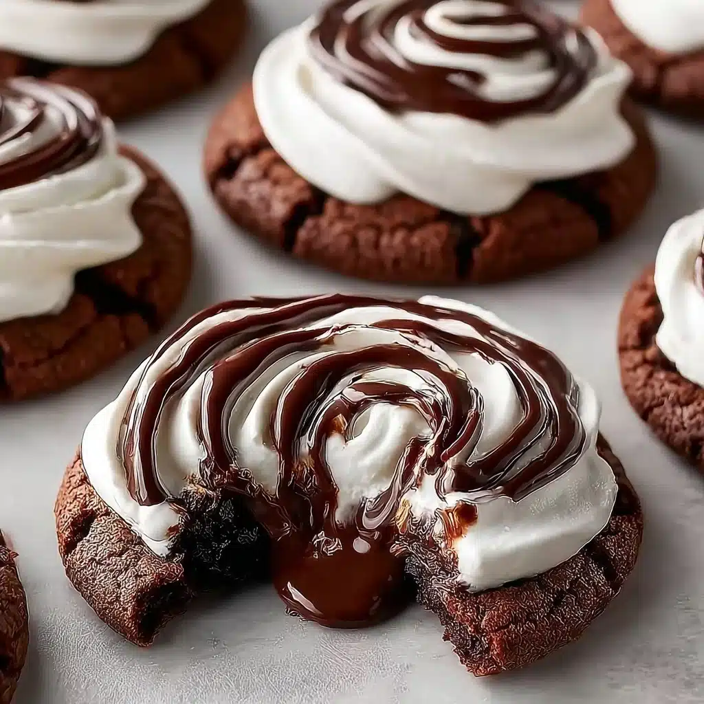 Double Chocolate Marshmallow Cookies Recipe - Recipe Image
