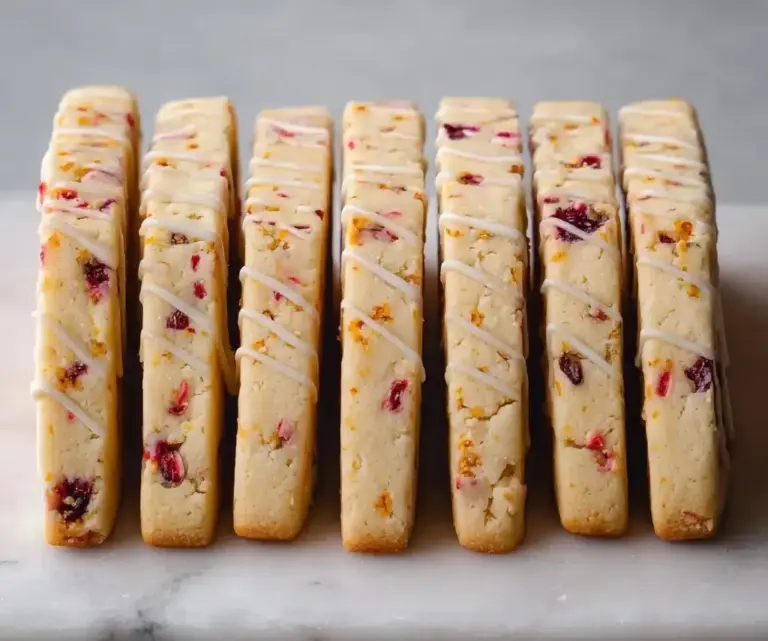 Orange Cranberry Shortbread Cookies Recipe