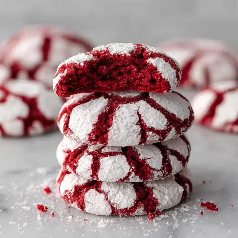 Red Velvet Crinkle Cookie Recipe