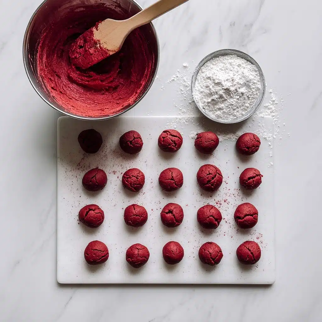 Red Velvet Crinkle Cookie Recipe - Recipe Image