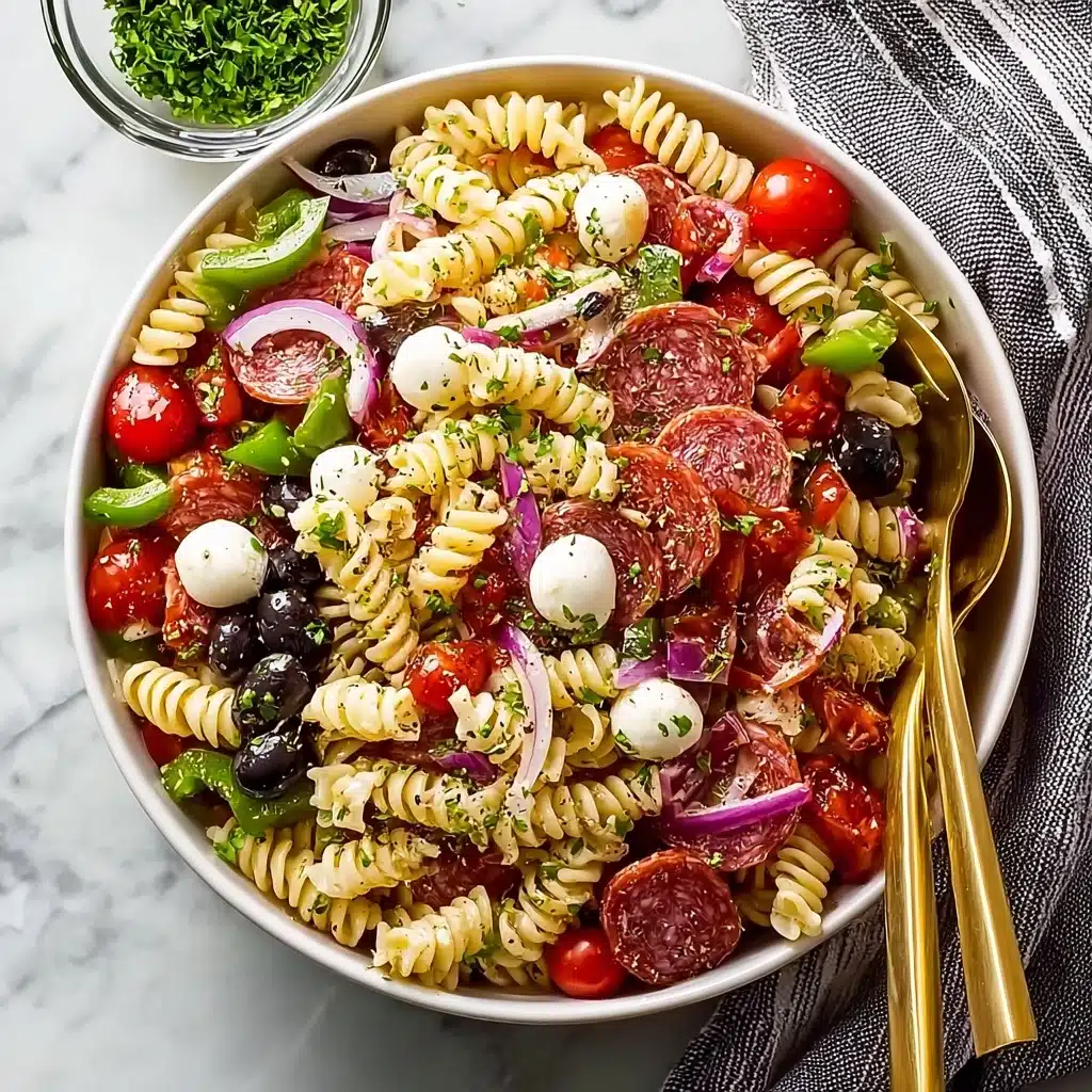 Quick Italian Pasta Salad Recipe - Recipe Image