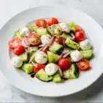 Fresh Cucumber Caprese Salad Recipe