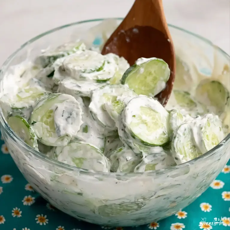 Creamy Cucumber Salad Recipe