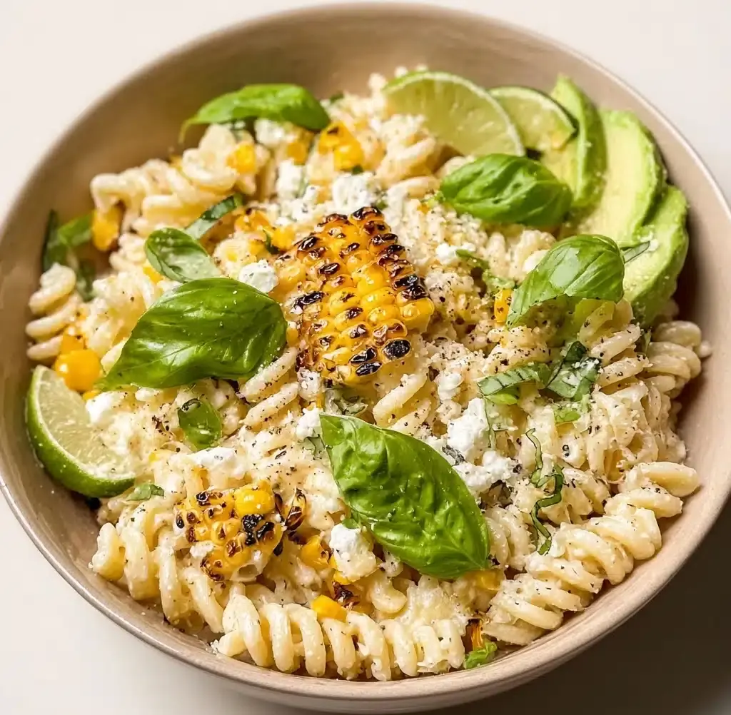 Creamy Street Corn Pasta Salad Recipe