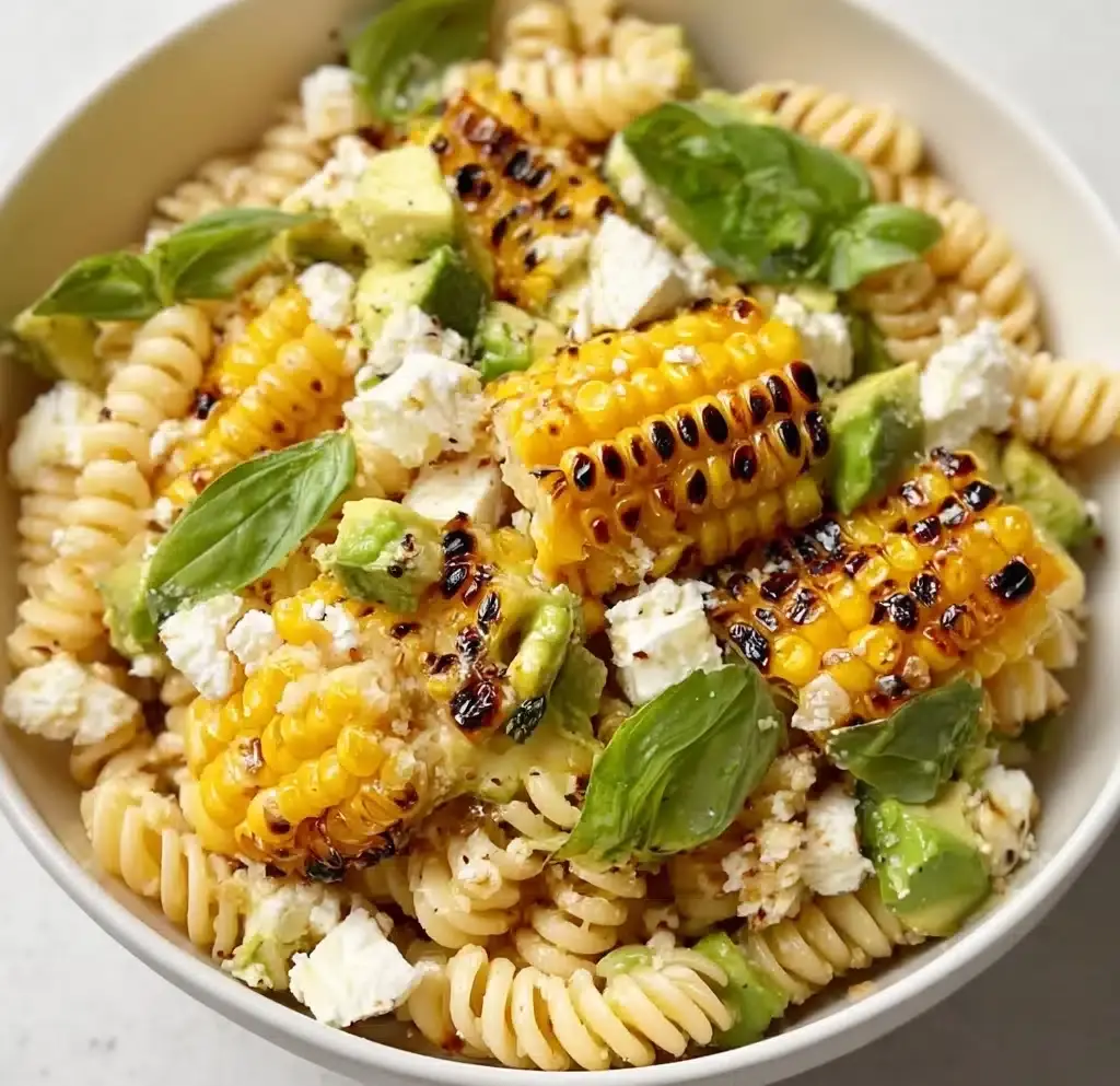 Creamy Street Corn Pasta Salad Recipe