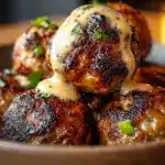 Korean BBQ Meatballs with Spicy Mayo Dip Recipe