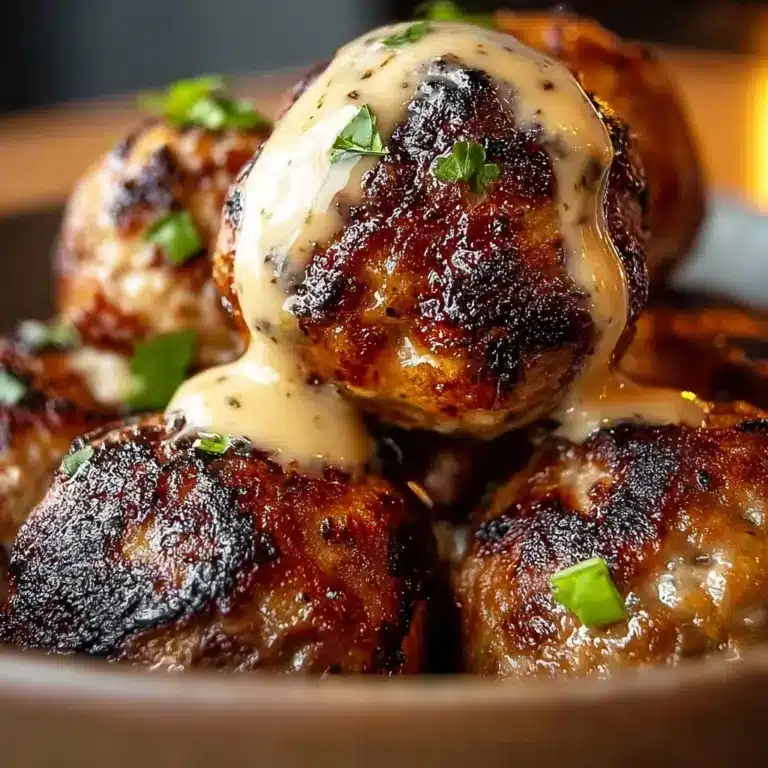 Korean BBQ Meatballs with Spicy Mayo Dip Recipe