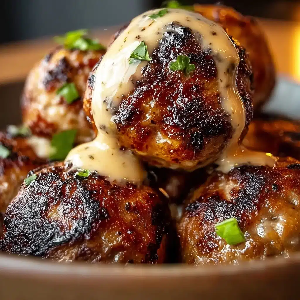 Korean BBQ Meatballs with Spicy Mayo Dip Recipe - Recipe Image