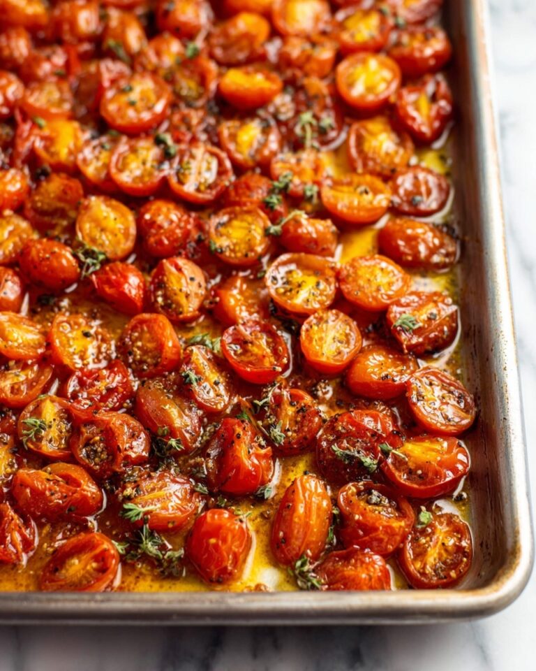 Balsamic Roasted Cherry Tomato Pasta with Fresh Basil and Parmesan Recipe