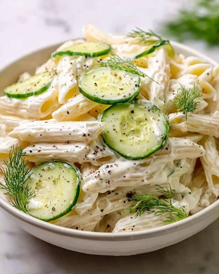 Healthy Cucumber Pasta Salad Recipe