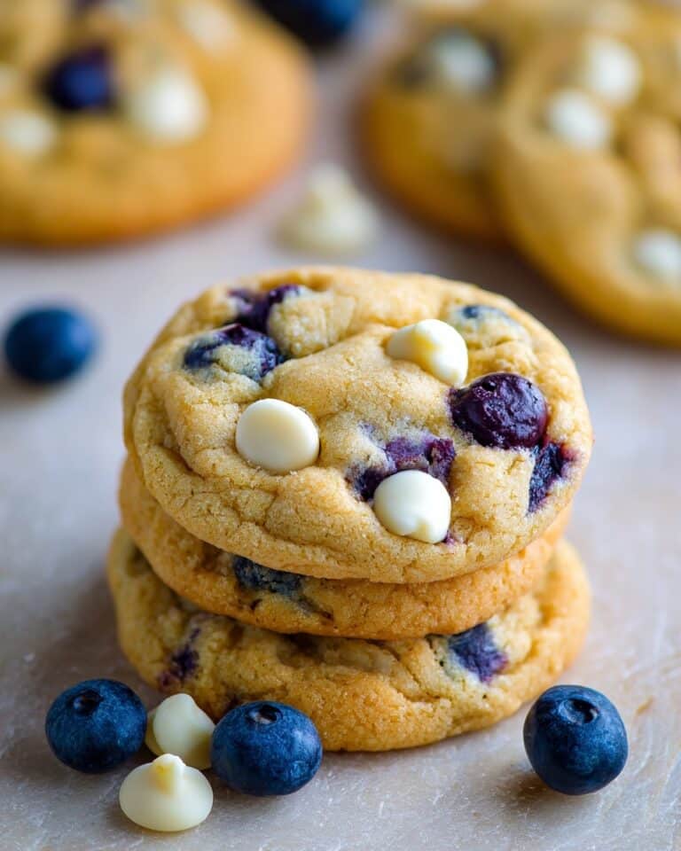 Blueberry White Chocolate Chip Cookies Recipe