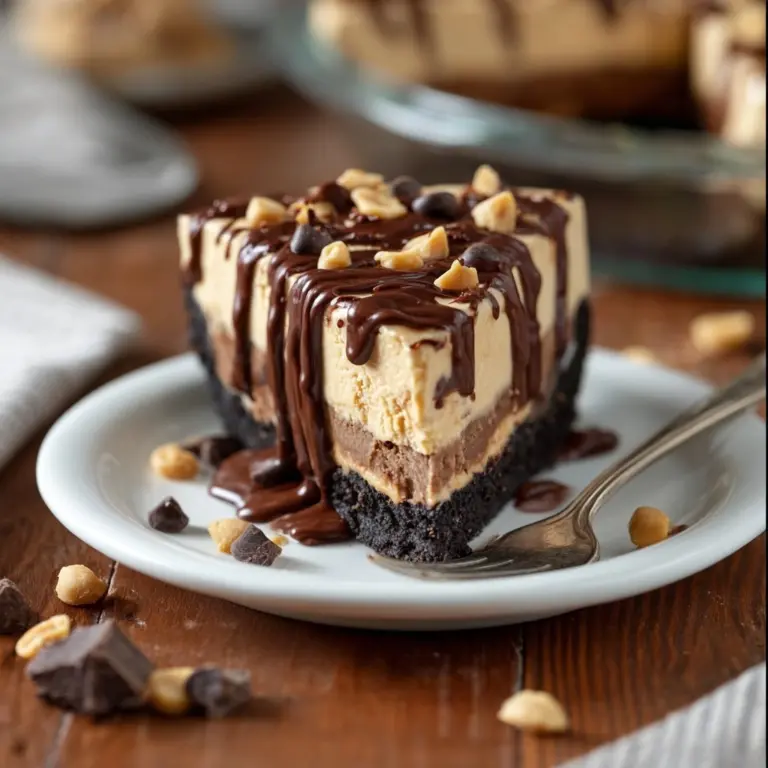 Decadent Chocolate Peanut Butter Swirl Pie Recipe