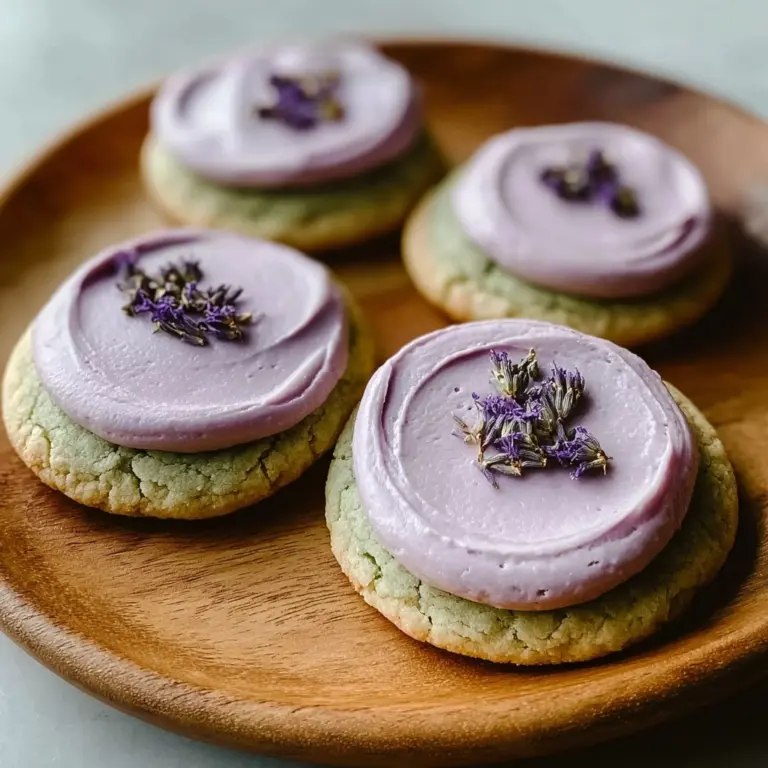 Dreamy Matcha Lavender Sugar Cookies Recipe