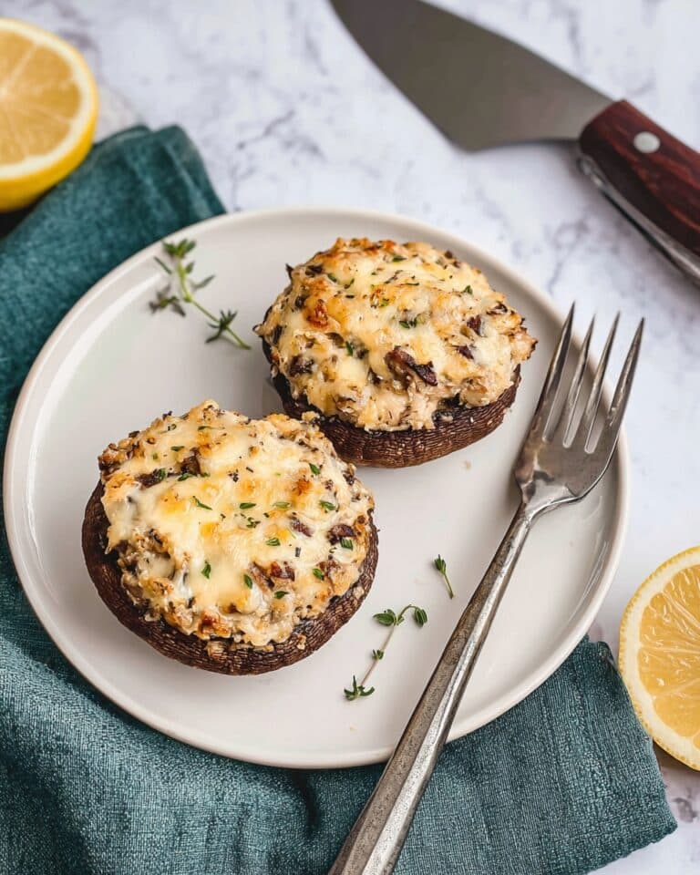 Crab-Stuffed Portobello Mushrooms Recipe