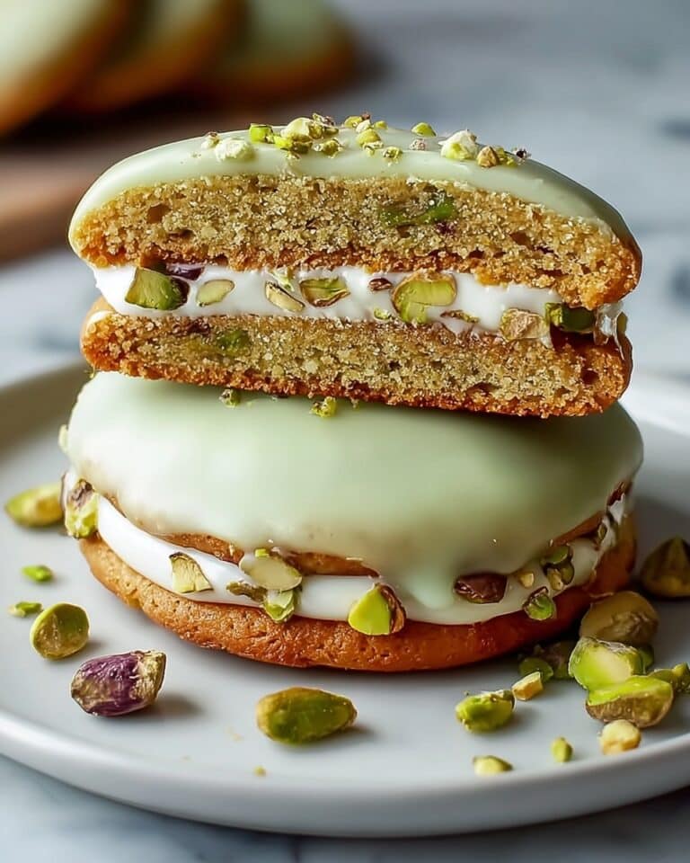Pistachio Cream Stuffed Cookies Recipe