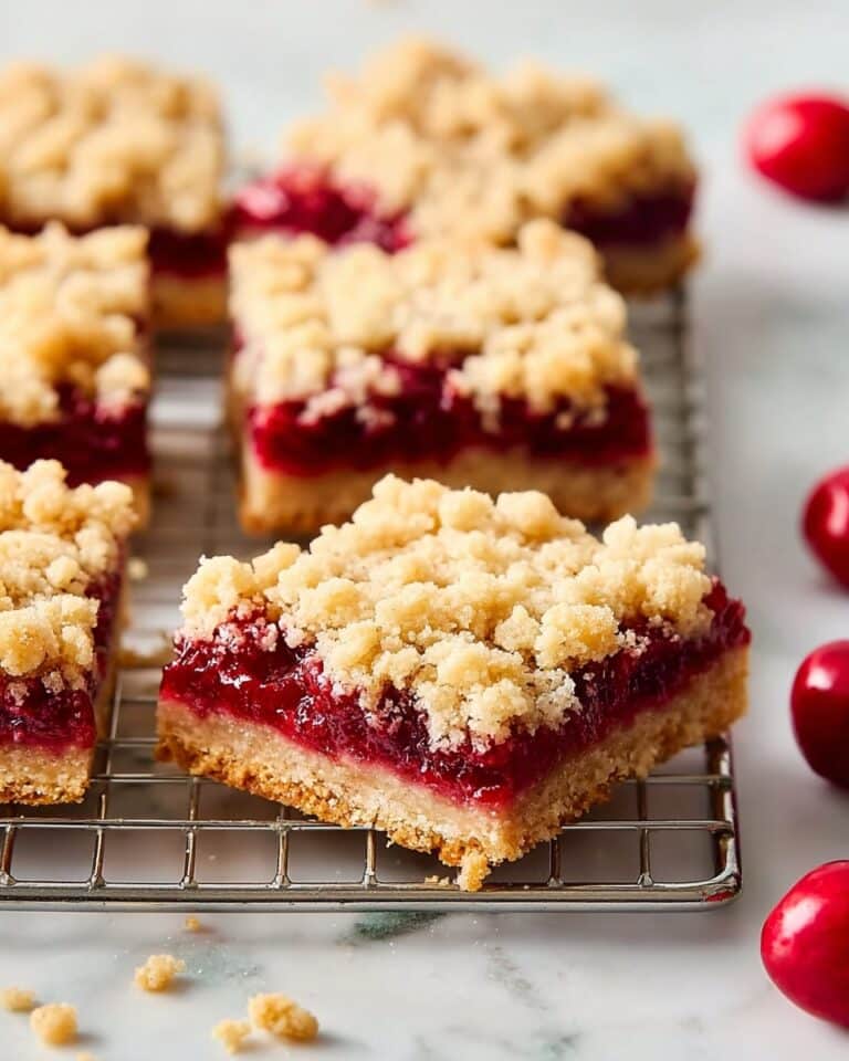 Quick Cherry Crumble Bars Recipe