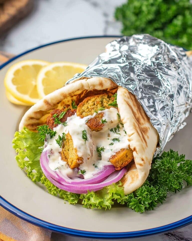 Slow Cooker Chicken Shawarma with Yogurt Cucumber Sauce Recipe