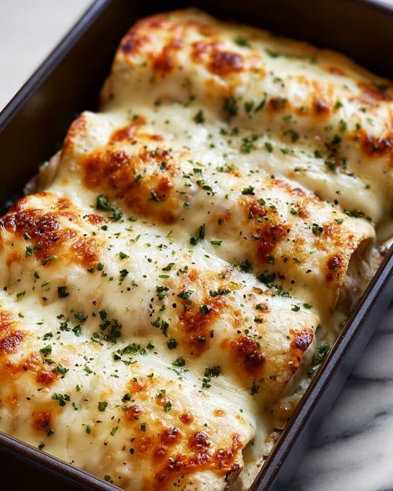 Baked Garlic Parmesan Chicken Lasagna Roll-Ups Recipe